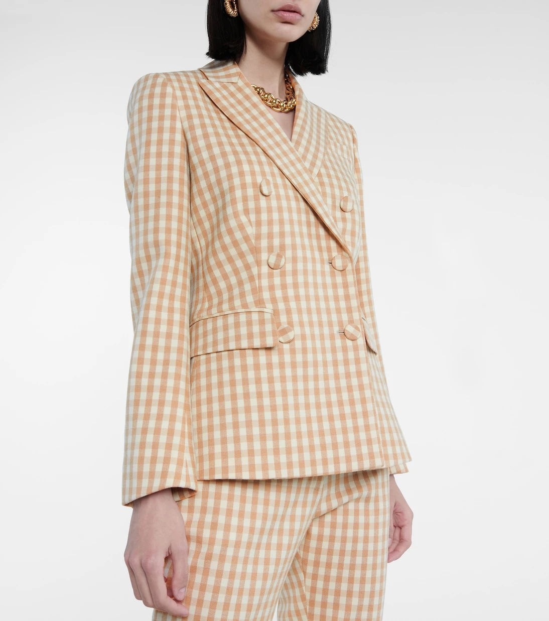 Altuzarra - Beatrix gingham wool-blend blazer