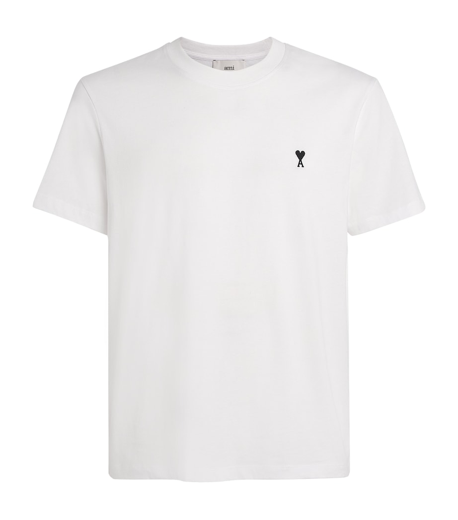 Cotton Embroidered Ami De Coeur T-Shirt