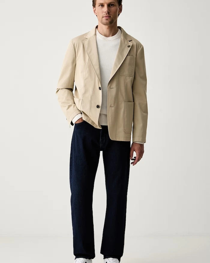 Tommy Hilfiger erkek tek düğmeli pamuklu ceket