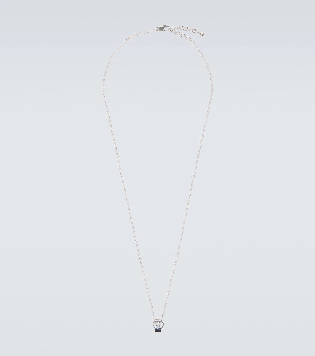 Gucci - Interlocking G sterling silver necklace