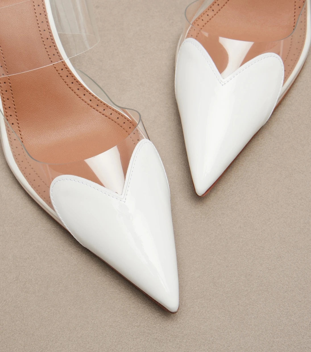 Alaïa - Le Coeur patent leather wedge mules