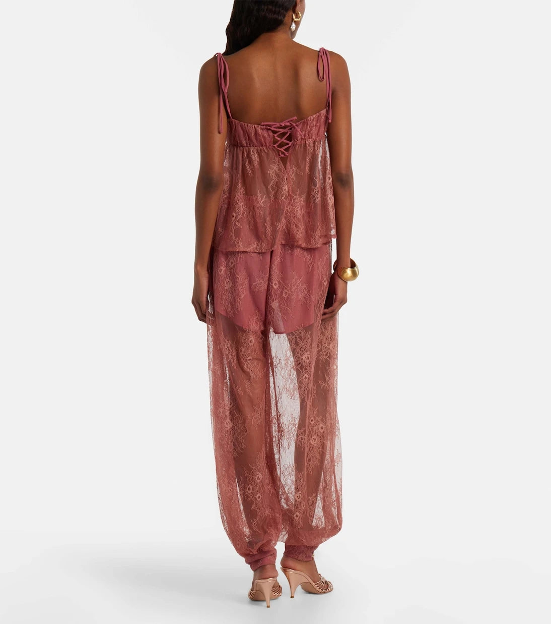 Bananhot - Kendall sheer lace balloon pants