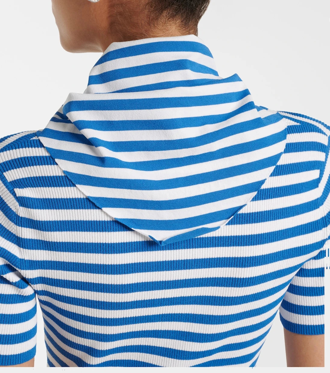 Max Mara - Striped scarf-detail knitted top