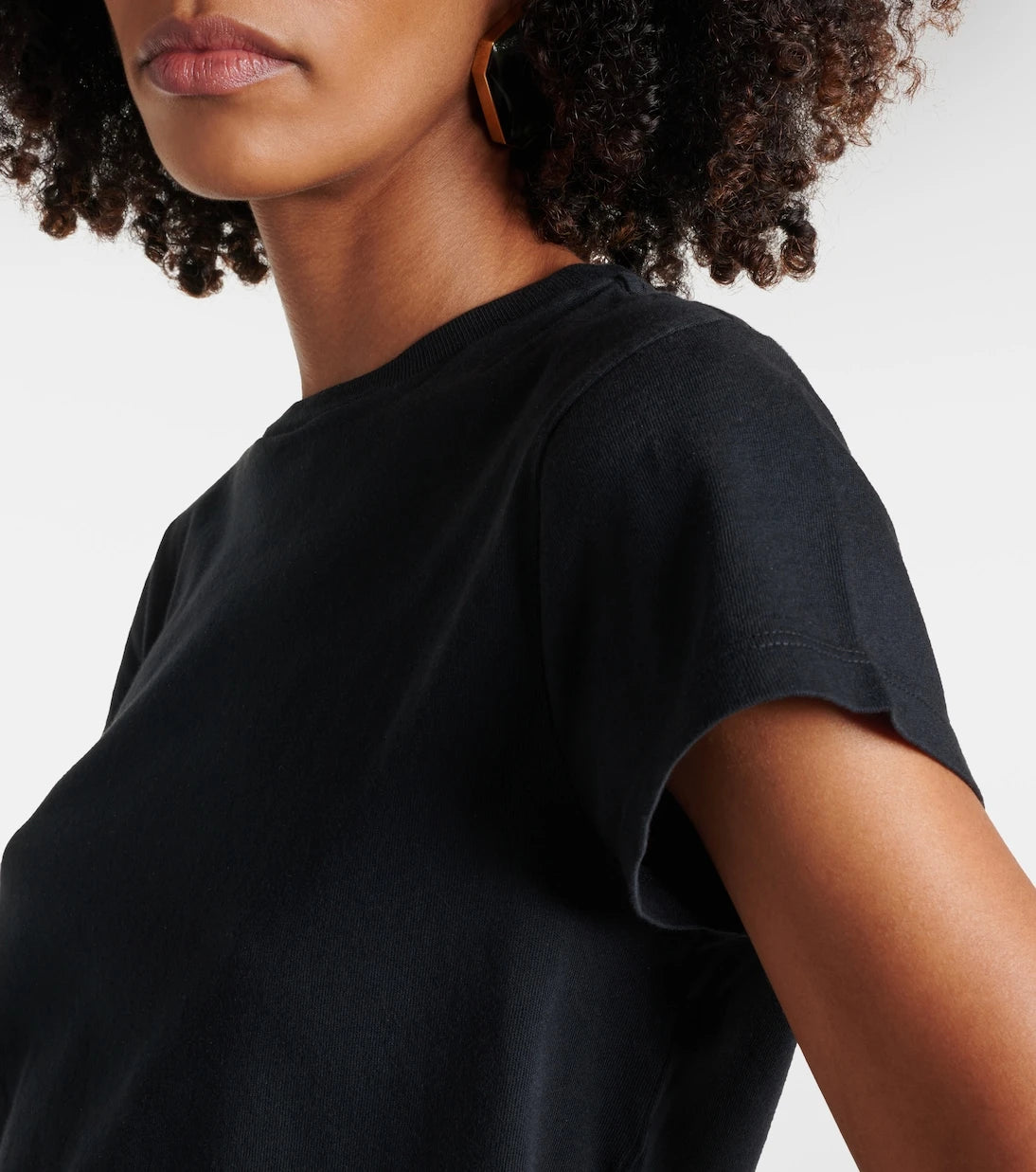 Agolde - Adine cropped cotton jersey T-shirt