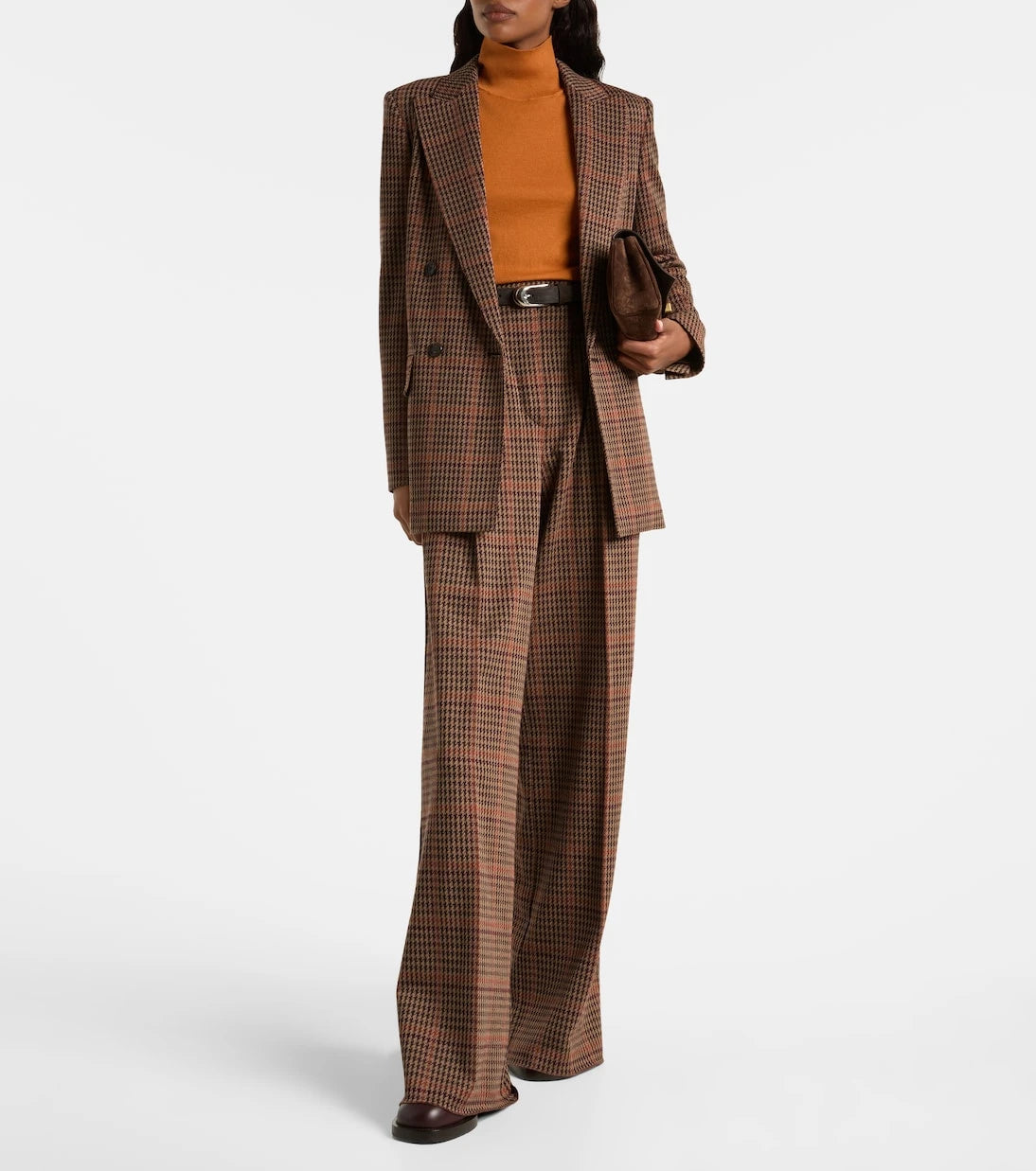Max Mara - Seggio wool and cotton jersey wide-leg pants
