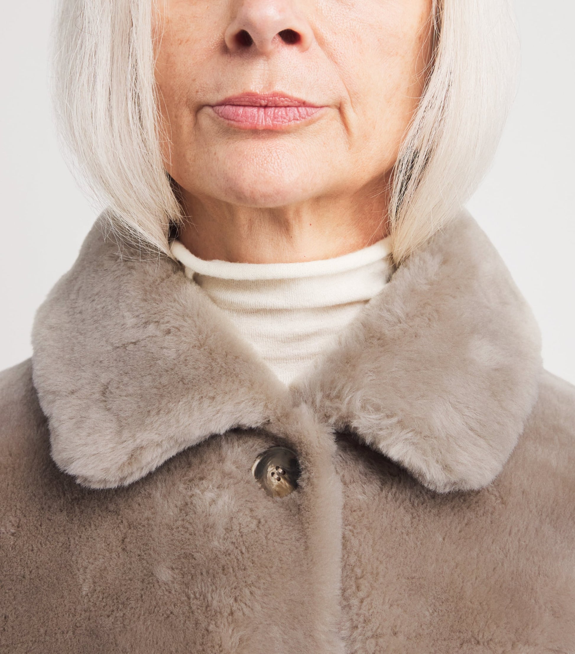 Yves Salomon Black Lamb Fur Jacket