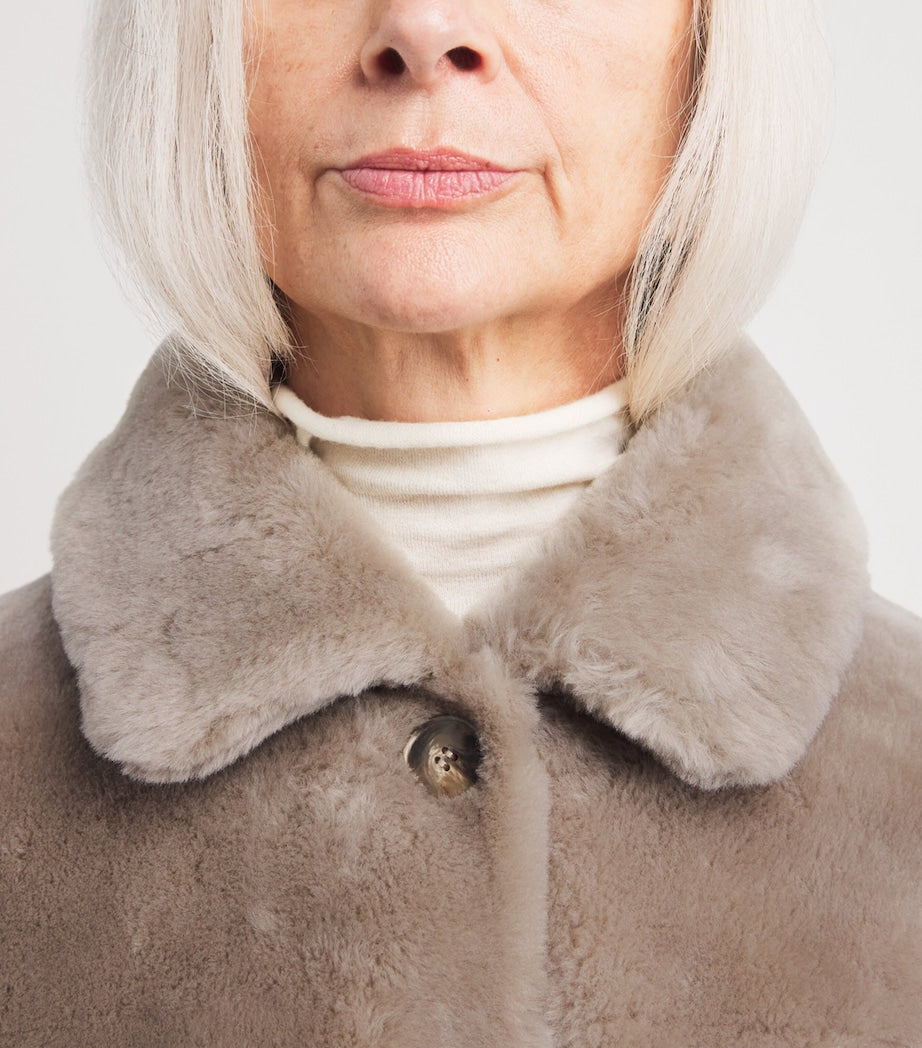 Yves Salomon Black Lamb Fur Jacket