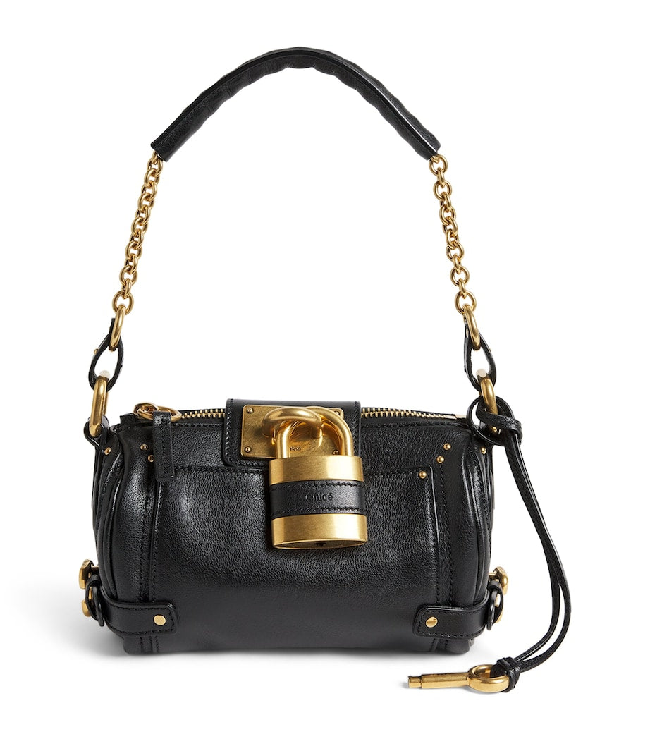 Chloé Black Small Leather Paddington Shoulder Bag