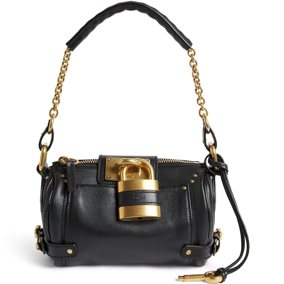 Chloé Black Small Leather Paddington Shoulder Bag
