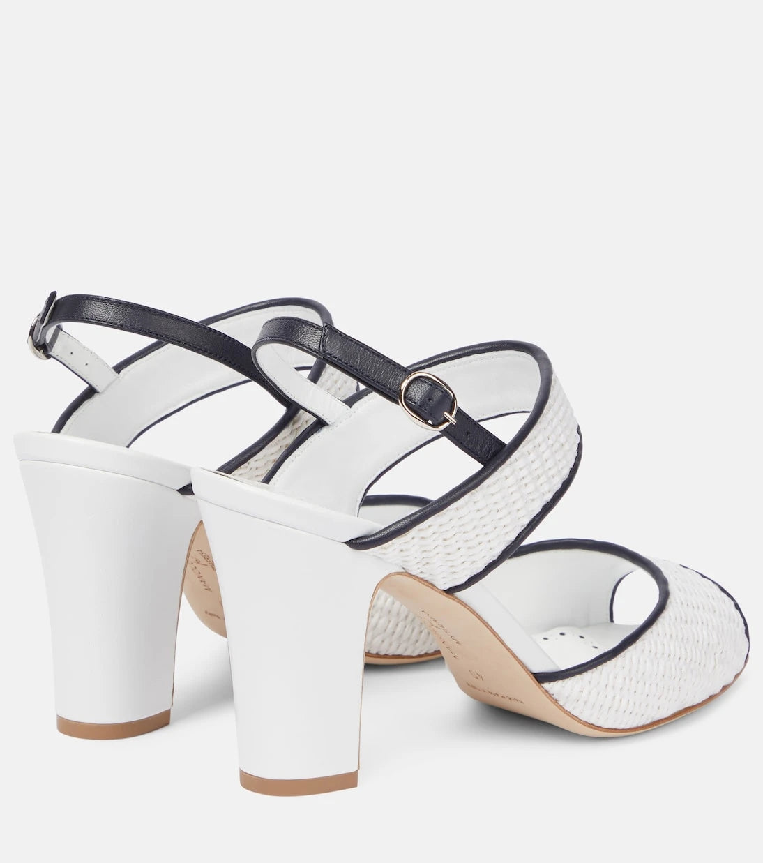 Manolo Blahnik - Khiko 90 raffia slingback sandals