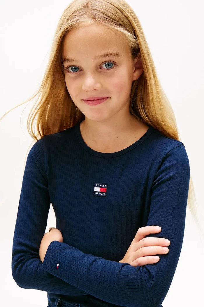 Tommy Hilfiger Uzun Kollu Çocuk Bluzu