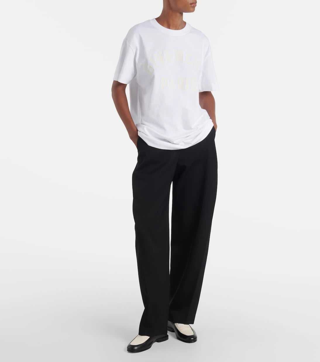 تيشيرت جيرسي قطن بشعار Givenchy - Paris