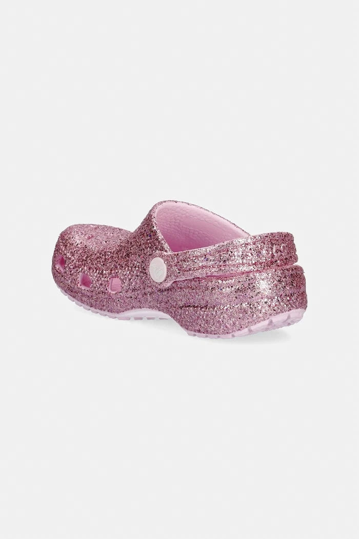 Детски чехли Crocs CLASSIC CHUNKY GLITTER CLOG K