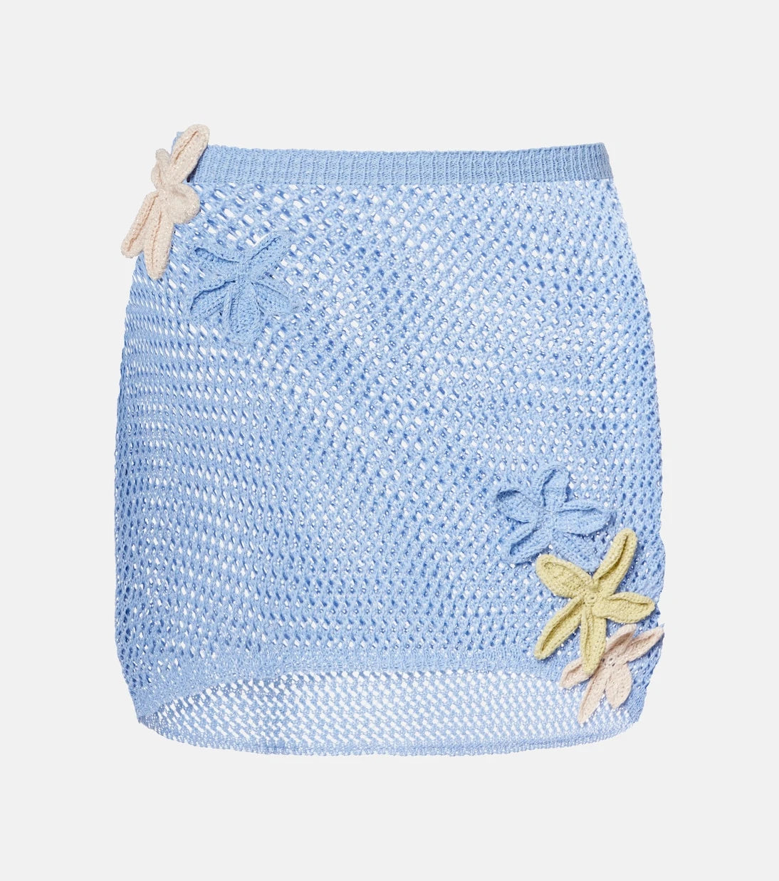 Bananhot - Cori open-knit lamé miniskirt