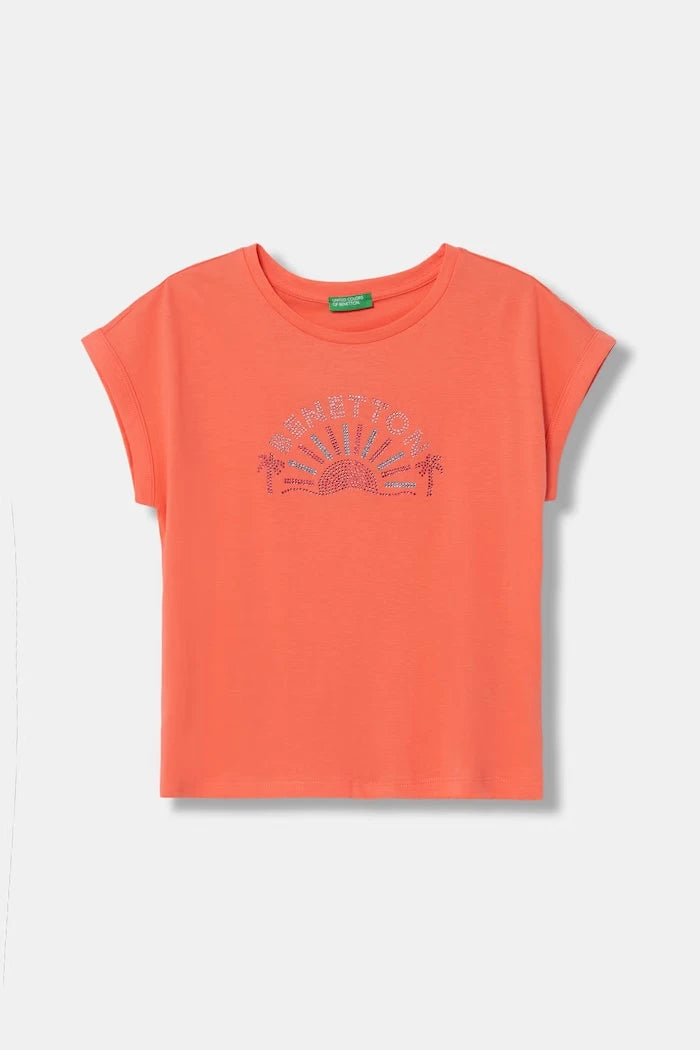 United Colors of Benetton çocuk pamuklu tişört