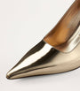 Gold Ixia 80 Leather Pumps