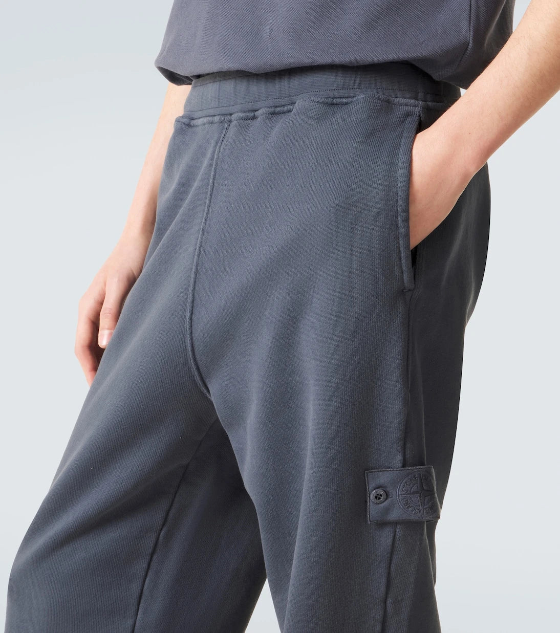 Stone Island - بنطلون رياضي قطني