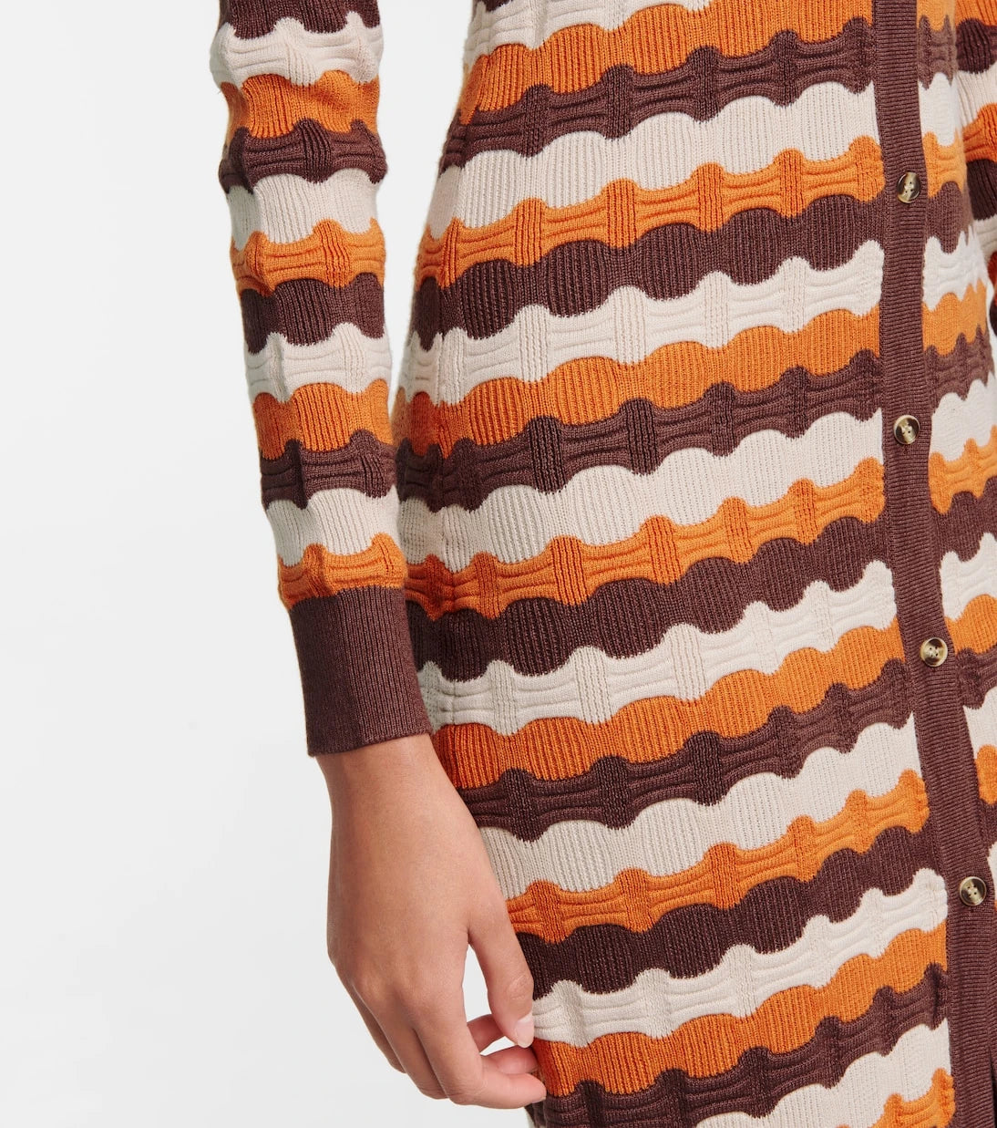 Dodo Bar Or - Striped jacquard midi dress