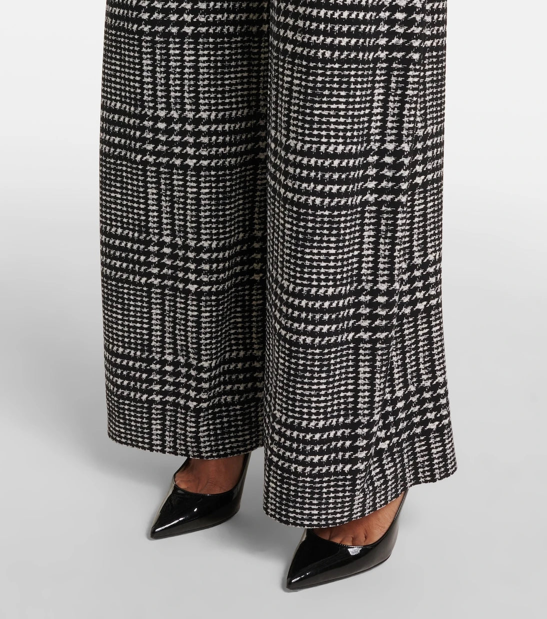 Norma Kamali - Turtleneck plaid jumpsuit