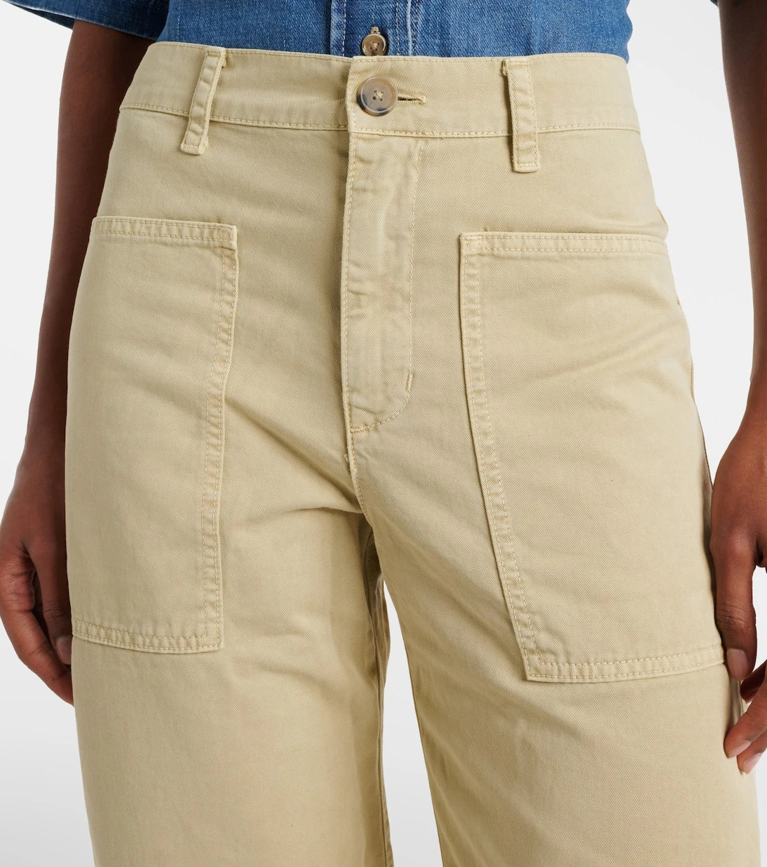 Velvet - Brylie cotton twill barrel-leg pants