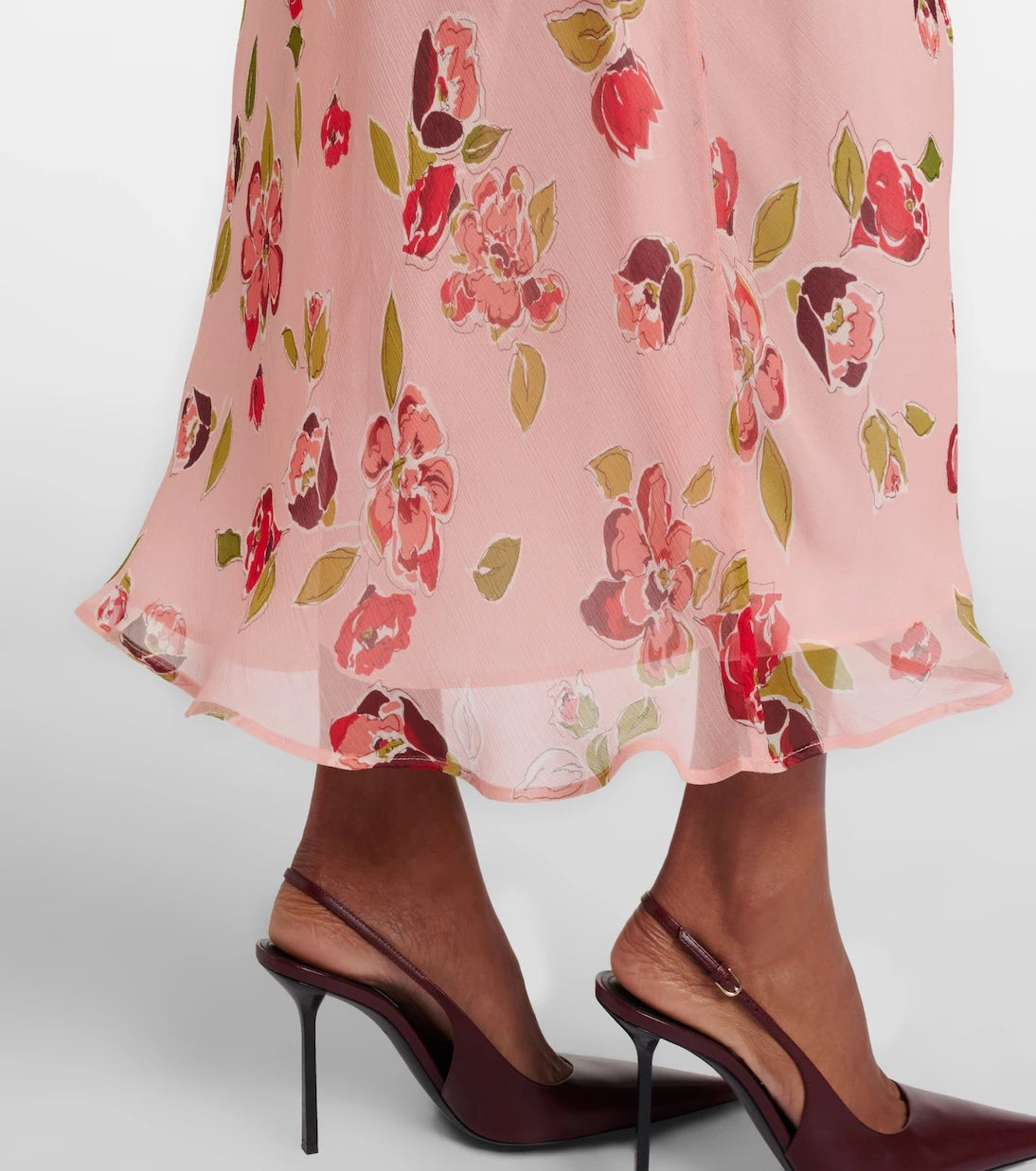 Rixo - Clarice floral lace-trimmed midi dress