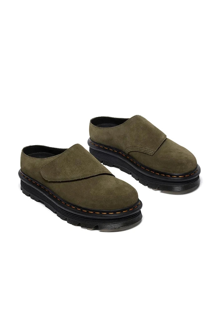 Велурени чехли Dr. Martens ZebZag AnyWair Mule