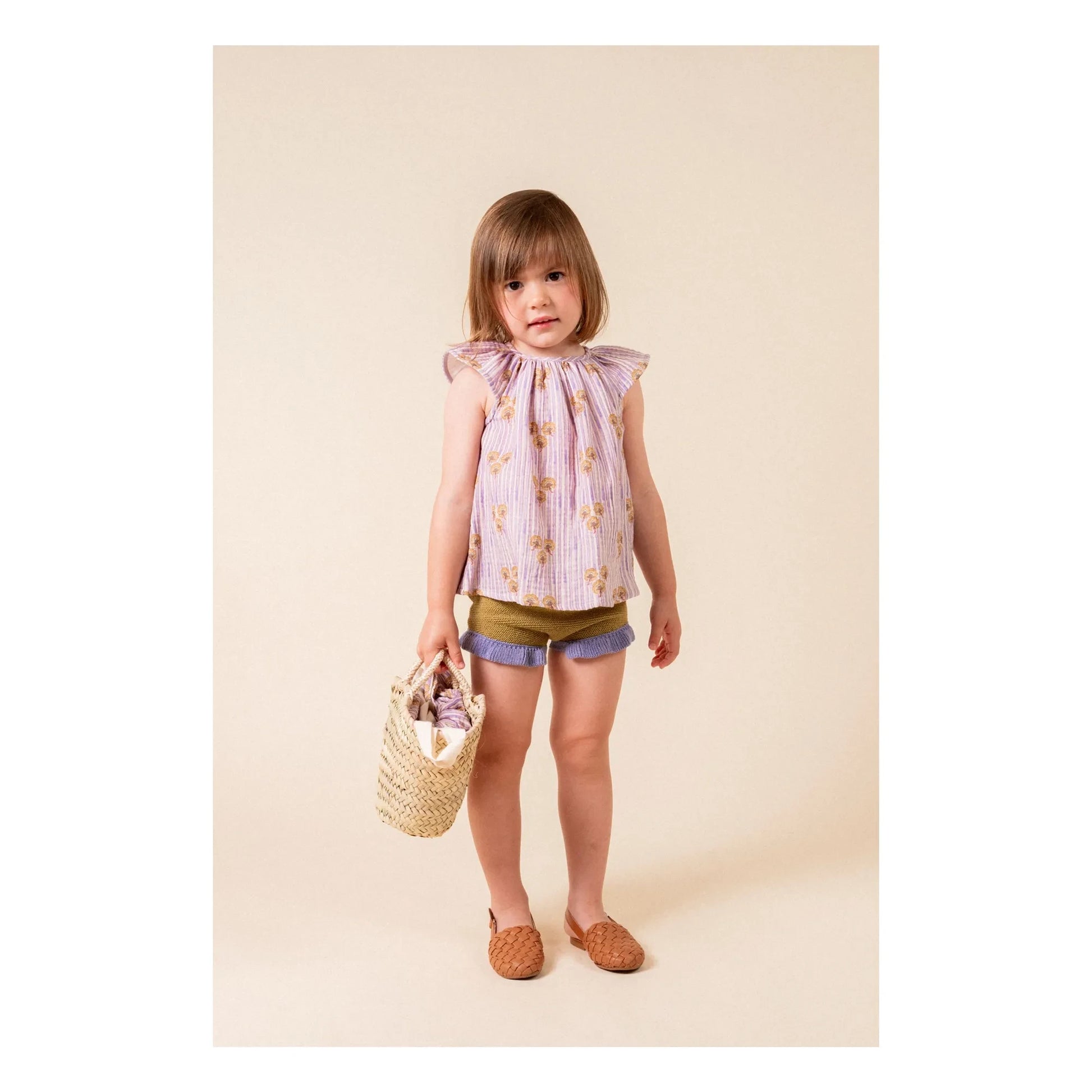 birinit - Ruffle Mesh Shorts | Yellow green