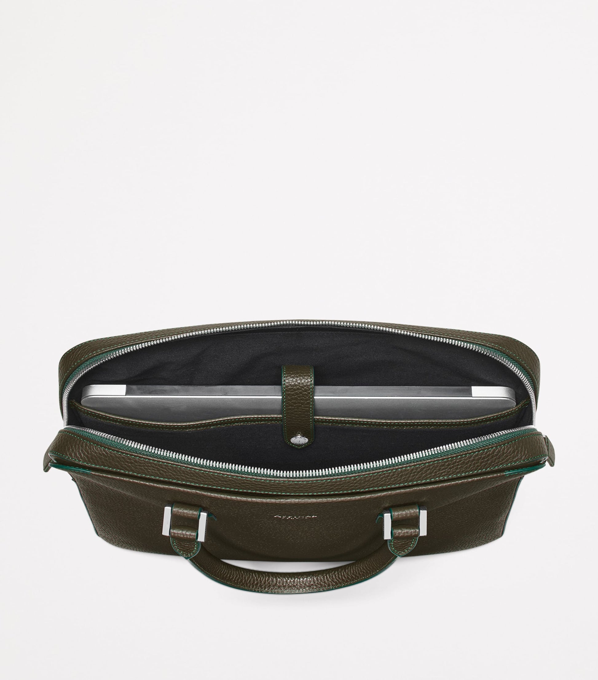 Aspinal Of London Leather Mount Street Briefcase Bag