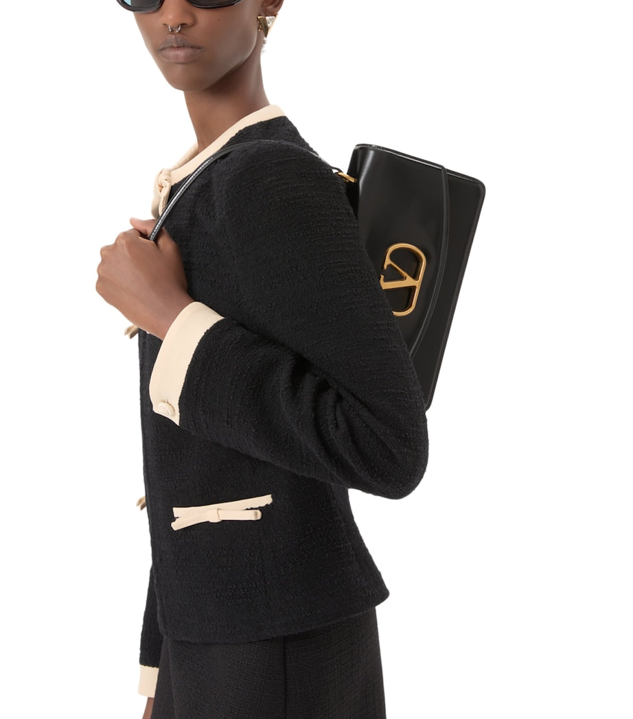 Valentino Black Virgin Wool-Blend Jacket