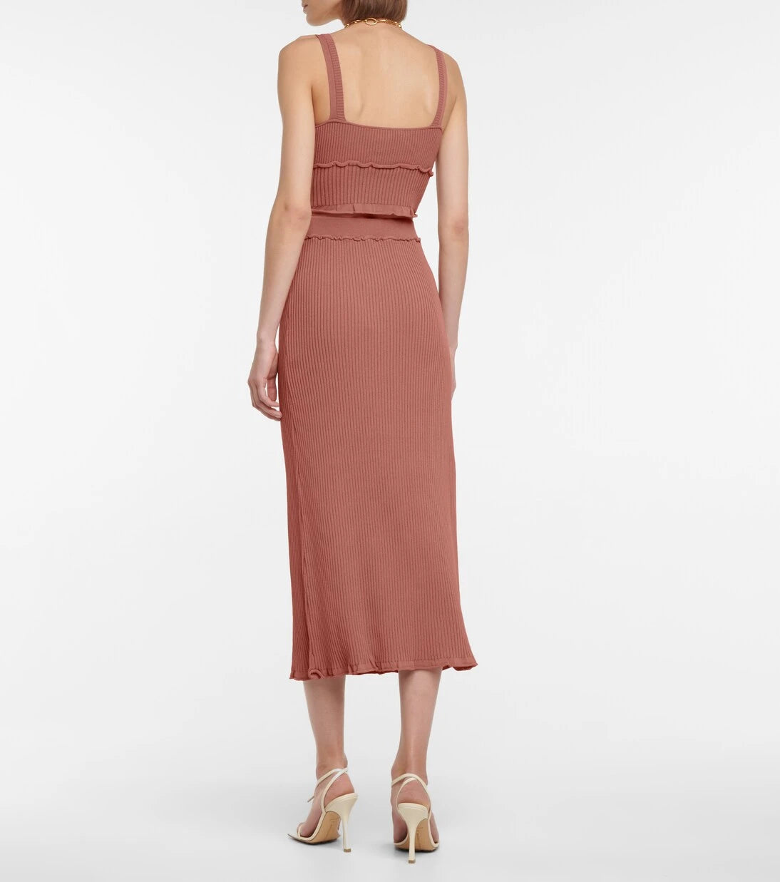 Altuzarra - Ribbed-knit midi skirt