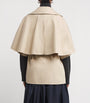 Max Mara Beige Cotton Cape Jacket