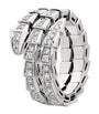 Bvlgari White Gold and Diamond Serpenti Viper Ring