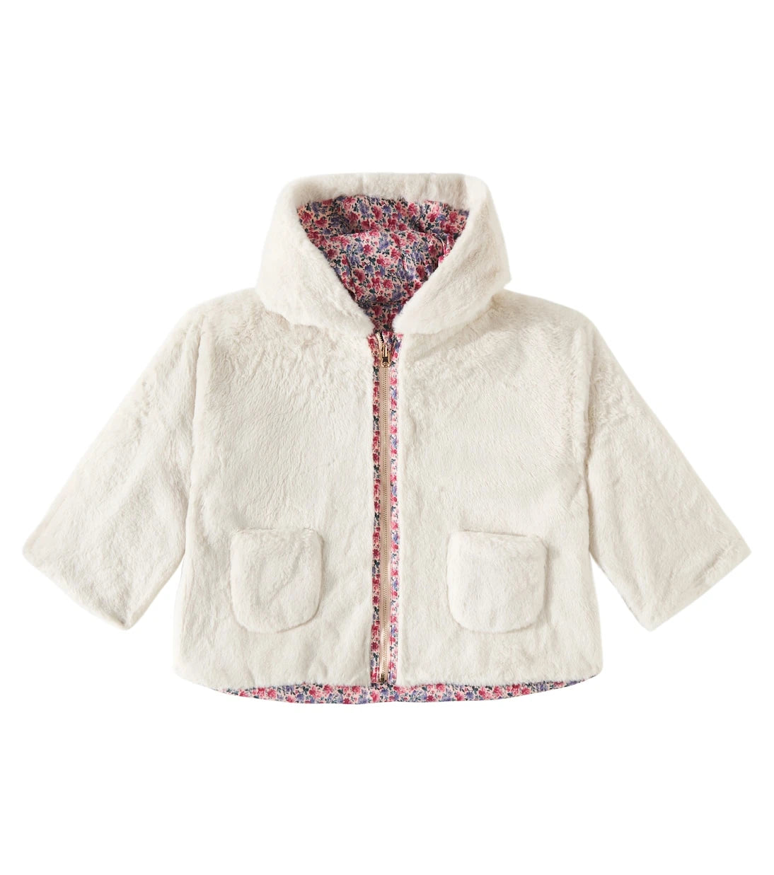 Louise Misha - Felvet reversible floral raincoat