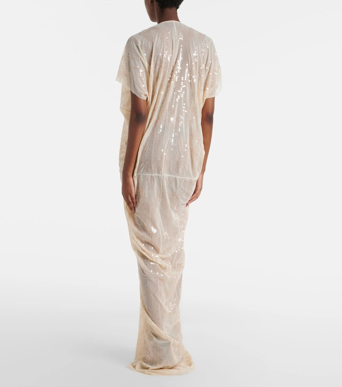 Rick Owens - Lilies gathered sequined tulle gown