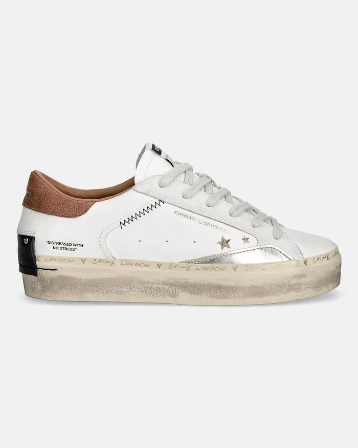 Crime London DISTRESSED PLATFORM маратонки дамски от кожа