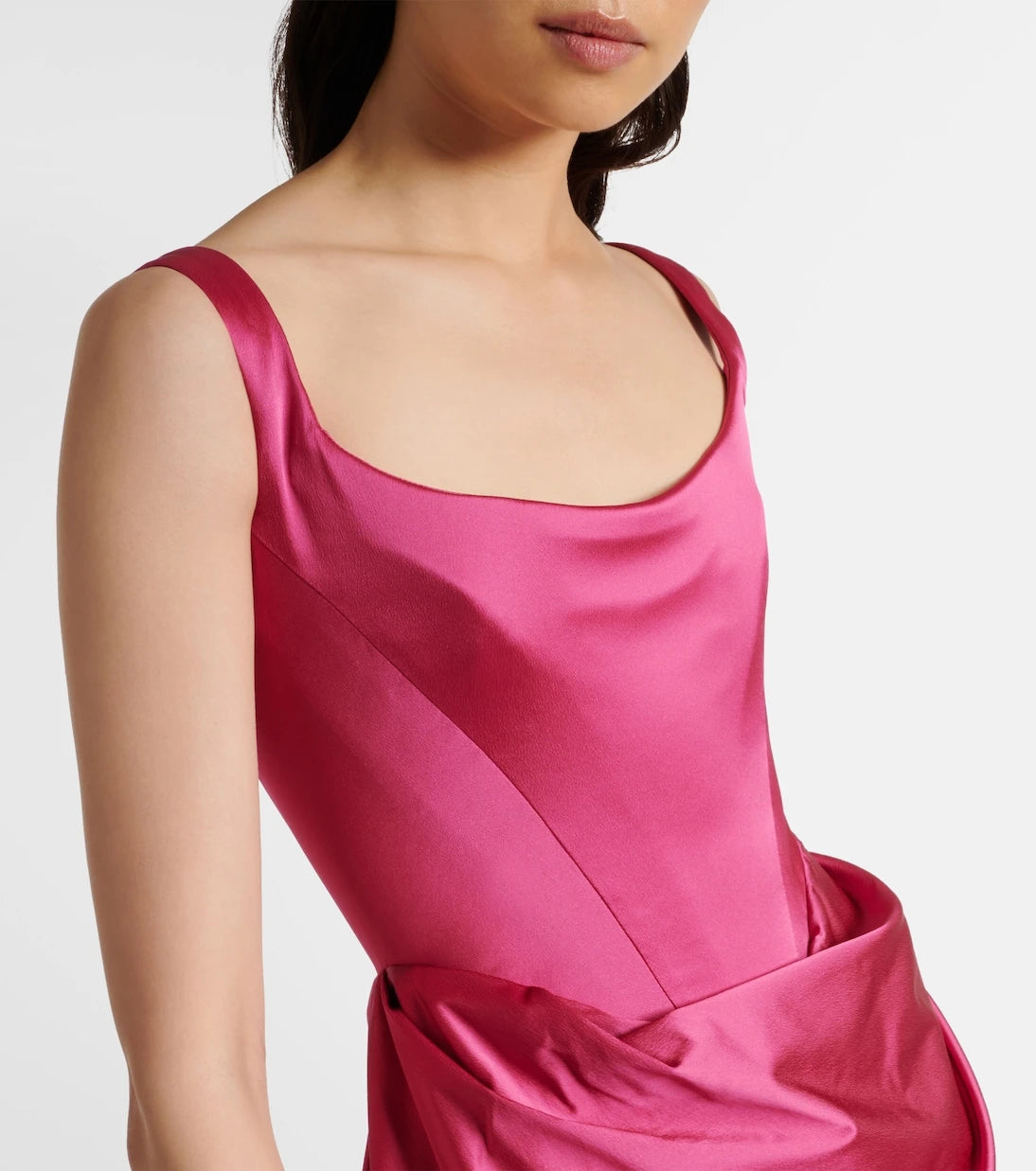 Vivienne Westwood - Crêpe satin corset gown