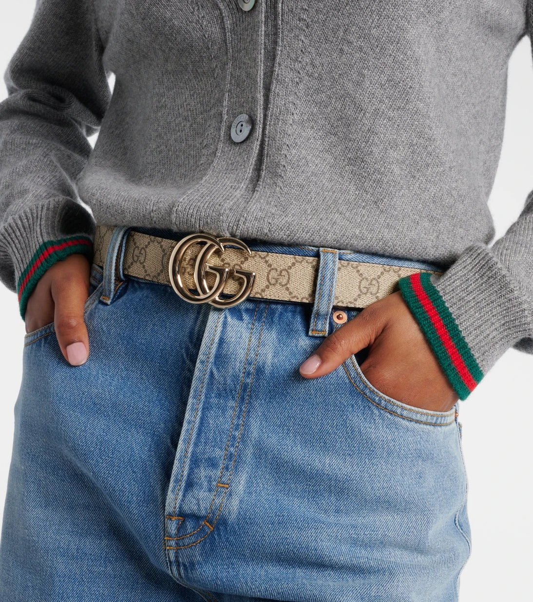 Gucci - GG reversible leather belt