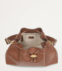 Brown Medium Cinch Leather Bucket Bag