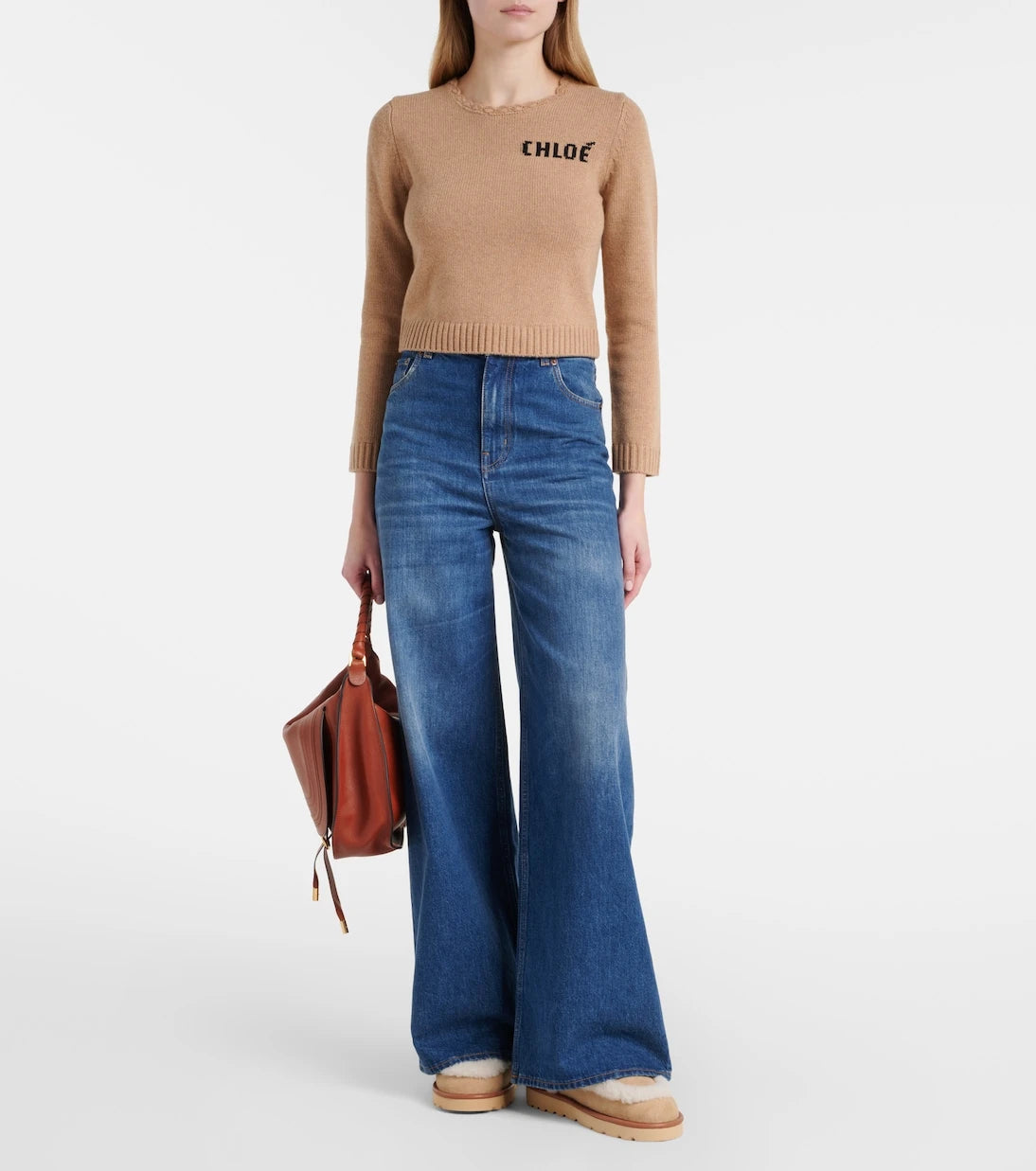 Chloé - Dolcie shearling-trimmed ankle boots