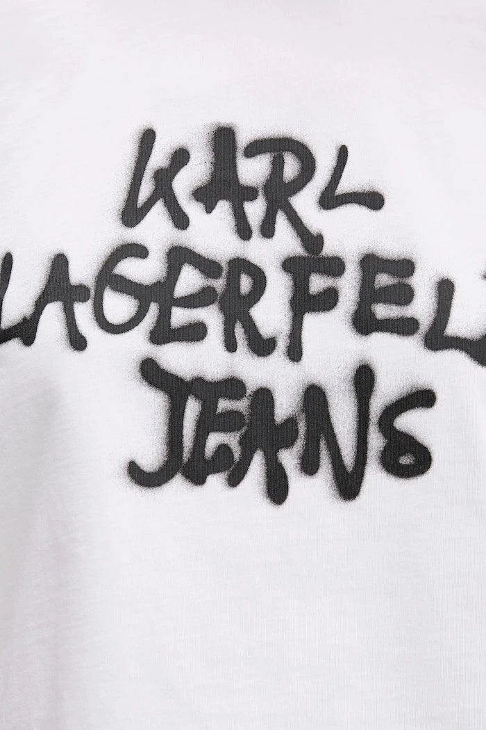 Pamuklu Tişört Karl Lagerfeld Jeans