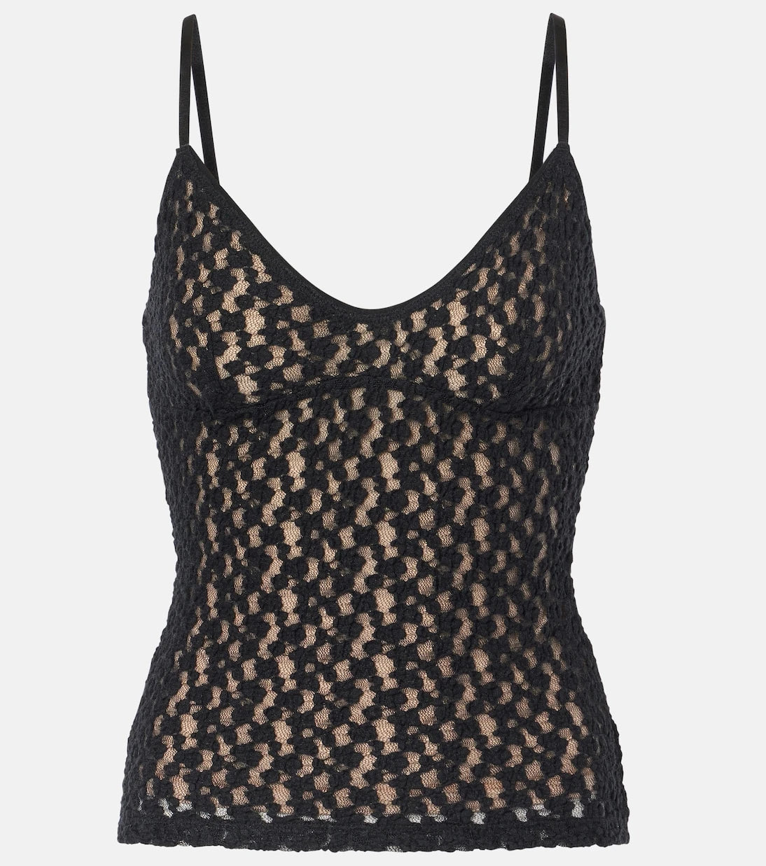 Vince - Floral sheer smocked lace camisole