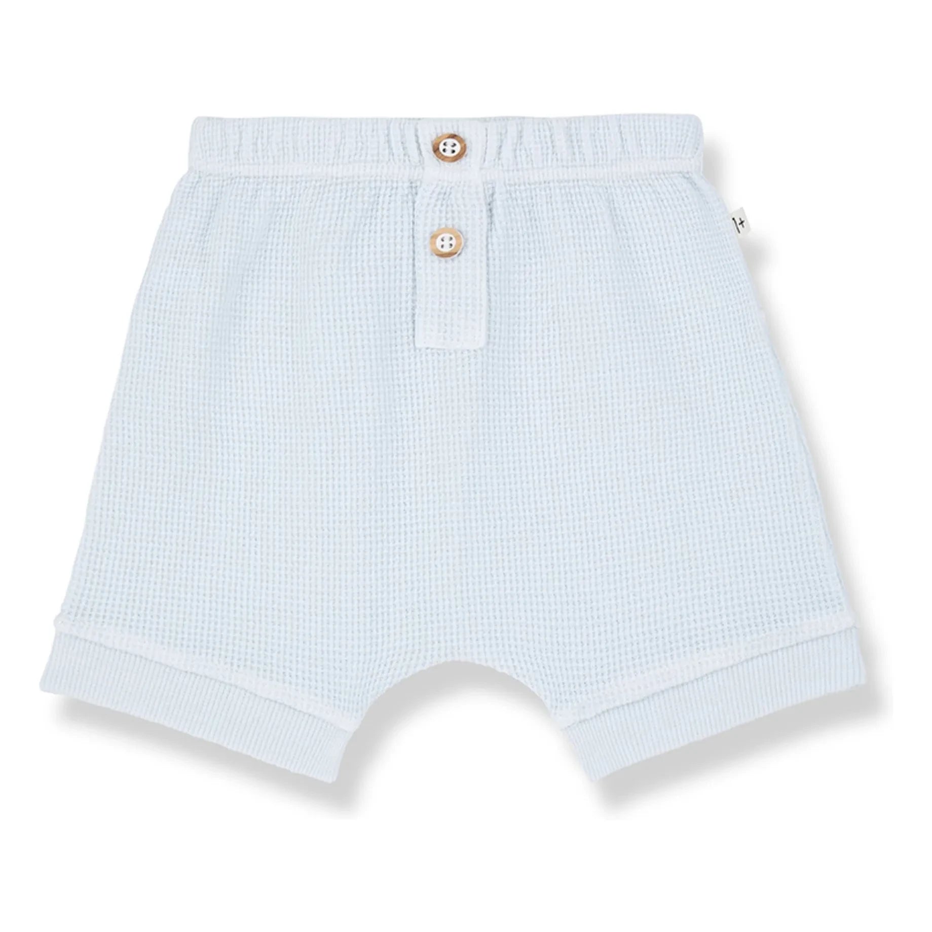 1+ in the family - Sime Waffle Short | Pale blue