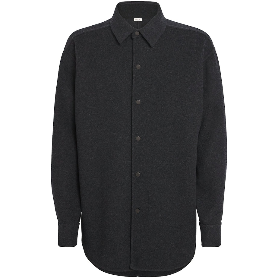 Fear Of God Black Virgin Wool-Cashmere Overshirt