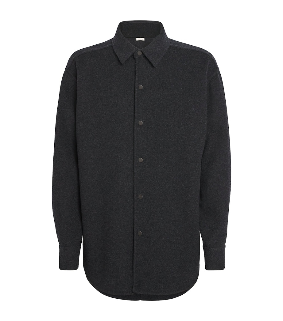 Fear Of God Black Virgin Wool-Cashmere Overshirt