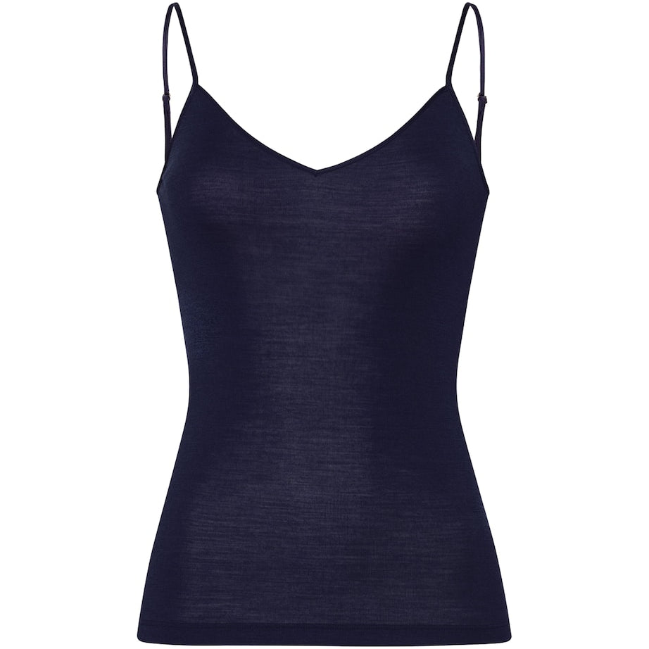 Navy Woolen Silk Camisole