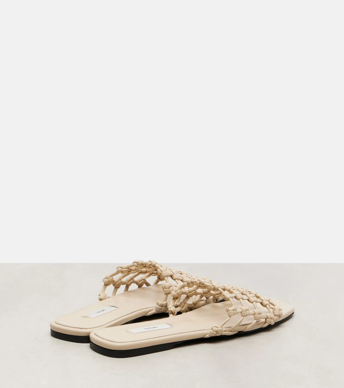 Toteme - Woven leather slides