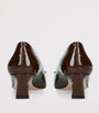 Roger Vivier Brown Patent Leather Belle Vivier Trompette Pumps 45