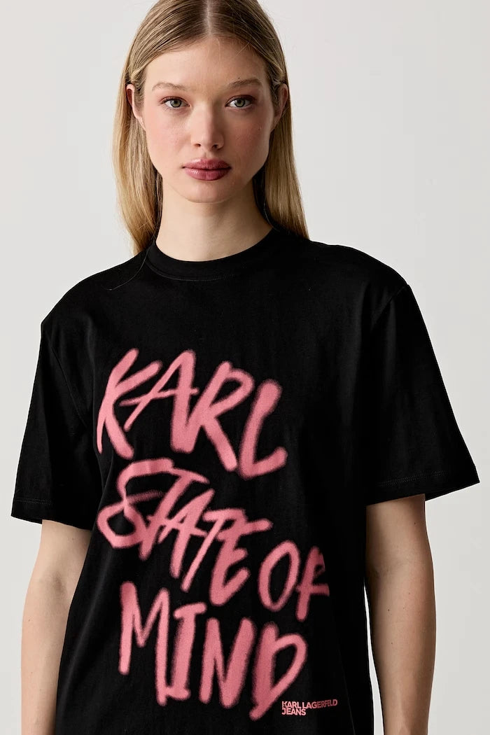 Karl Lagerfeld Jeans pamuk elbise
