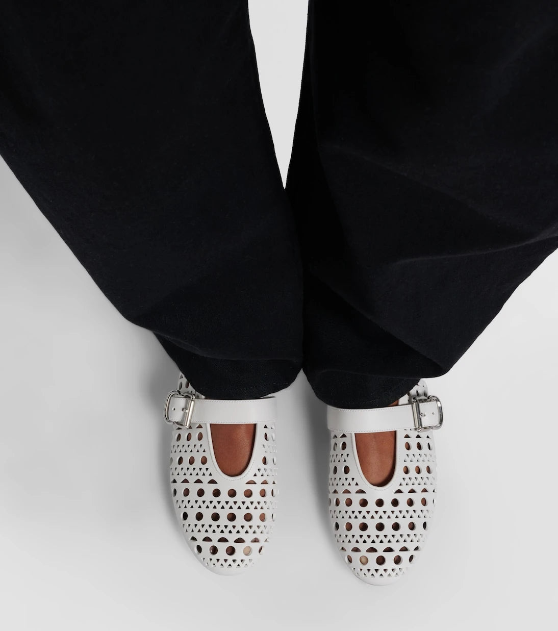 Alaïa - Vienne leather ballet flats