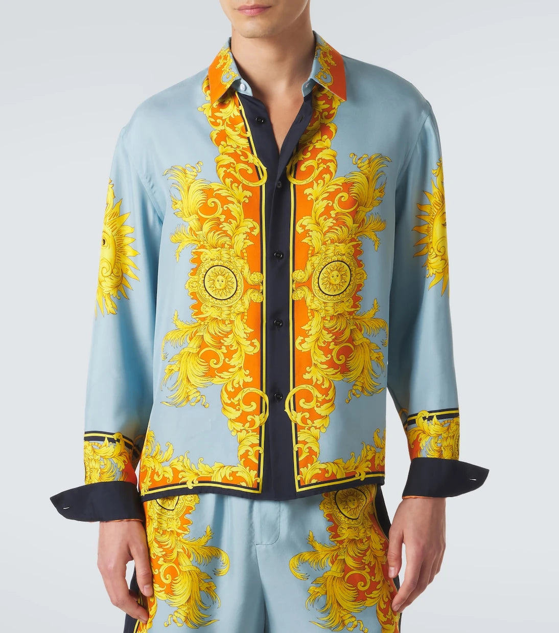 Versace - Printed silk shirt